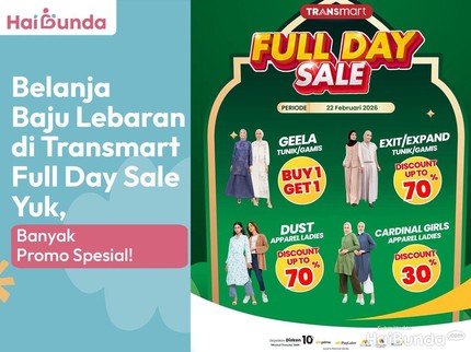 Belanja Baju Lebaran di Transmart Full Day Sale Yuk, Banyak Promo Spesial!