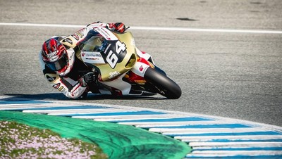 pembalap  Moto2 Indonesia Mario Aji