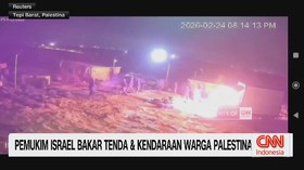 VIDEO: Pemukim Israel Bakar Tenda & Kendaraan Warga Palestina