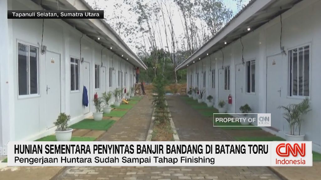 VIDEO: Hunian Sementara Penyintas Banjir Bandang di Batang Toru