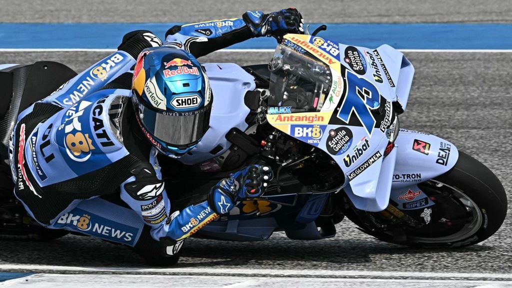 Hasil Practice MotoGP Spanyol: Bagnaia Crash, Alex Marquez Tercepat