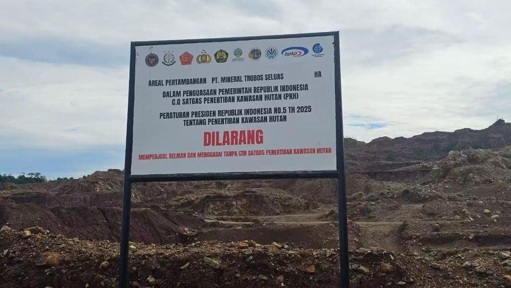 Satgas PKH Hitung Denda PT Mineral Trobos Terkait Tambang Ilegal