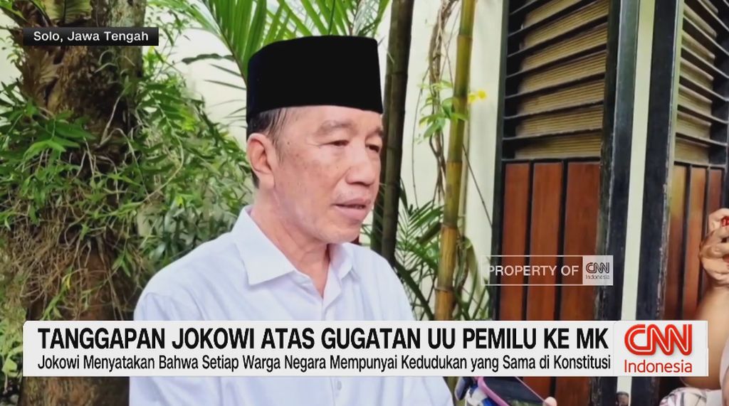 VIDEO: Tanggapan Jokowi Atas Gugatan UU Pemilu ke MK