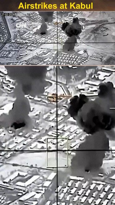 Penampakan Serangan Udara Pakistan di Kabul Afghanistan