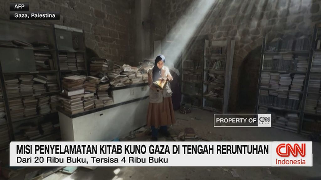 VIDEO: Misi Penyelamatan Kitab Kuno Gaza di Tengah Reruntuhan