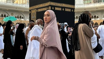 Jalani Umrah, Enno Lerian Alami Kejadian Tak Terduga saat Berada di Hadapan Kabah