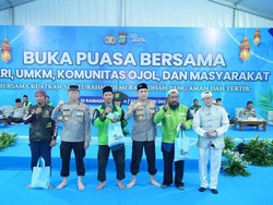 Momen Hangat Polda Metro Buka Puasa Bareng Komunitas Ojol, Perkuat Sinergi Kamtibmas