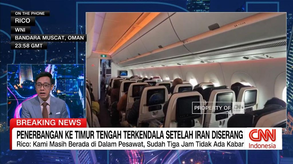 VIDEO: Penerbangan ke Timur Tengah Terkendala Setelah Iran Diserang