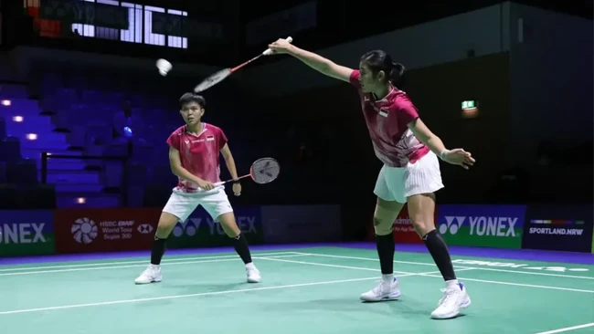 Indonesia tanpa wakil di final German Open 2026 setelah semua tim gugur di semifinal. Tiwi/Fadia dan Gregoria/Hee kalah dari lawan masing-masing.