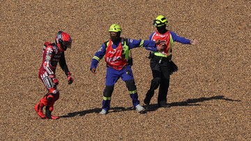 Update Eksklusif Olahraga CNN : Ducati Beber Sebab Ban Marquez Kempes di MotoGP Thailand