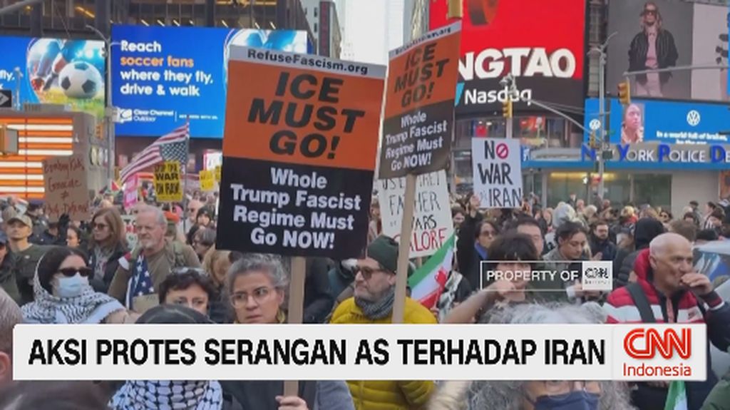 VIDEO: Aksi Protes Serangan AS Terhadap Iran