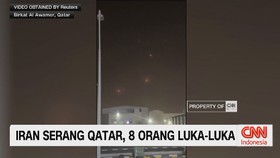 VIDEO: Iran Serang Qatar, 8 Orang Luka-Luka