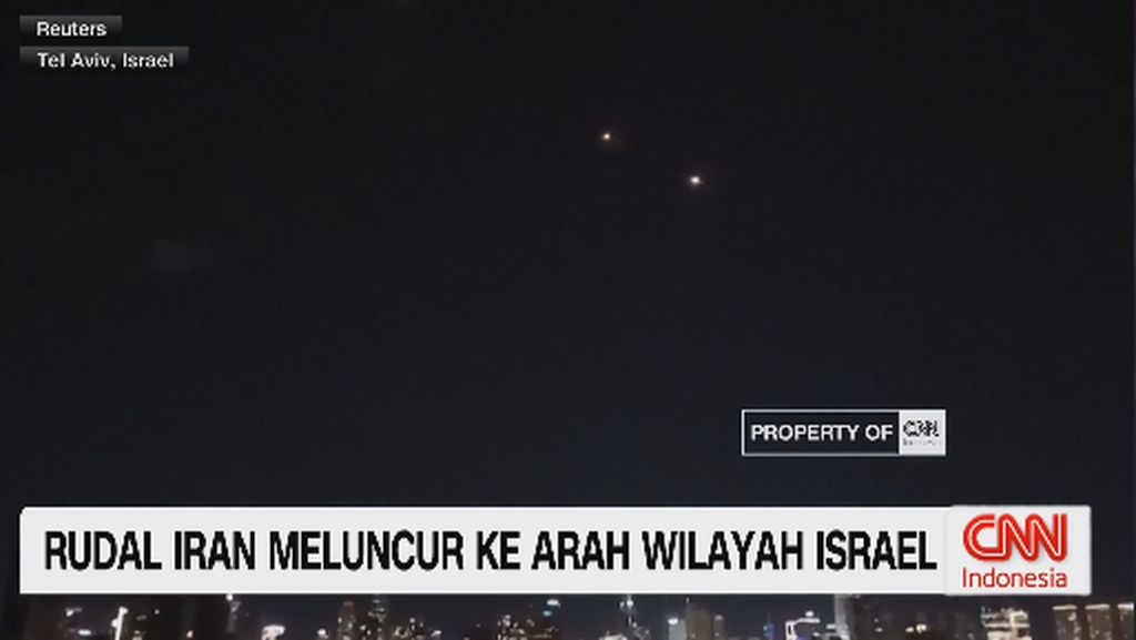 VIDEO: Rudal Iran Meluncur Ke Arah Wilayah Israel