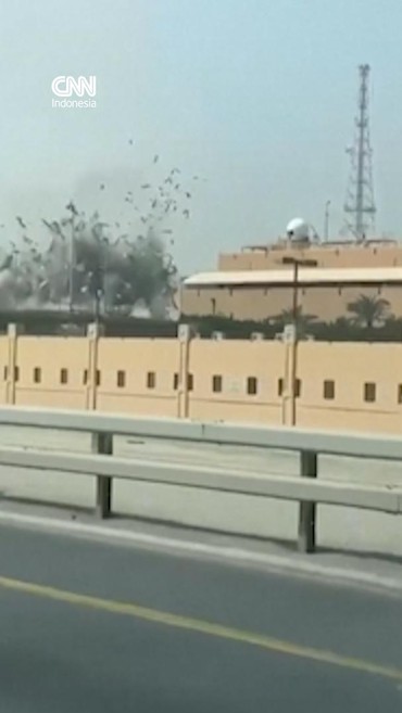 Detik-detik Serangan Iran ke Pangkalan Militer AS di Bahrain