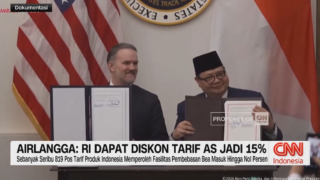 VIDEO: Airlangga: RI Dapat Diskon Tarif AS Jadi 15%