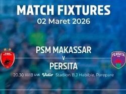 Link Live Streaming PSM Makassar Vs Persita Tangerang Malam Ini