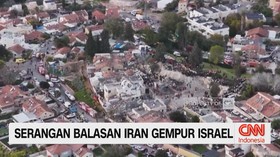 VIDEO: Serangan Balasan Iran Gempur Israel