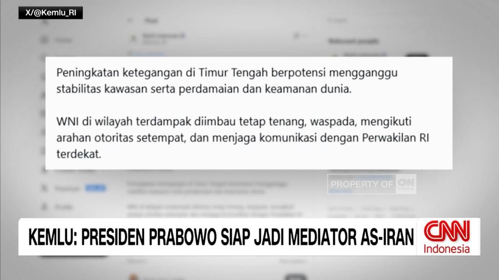 VIDEO: Presiden Prabowo Siap Jadi Mediator AS-Iran