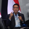 Ketua Komisi XI DPR RI, Mukhamad Misbakhun menyampaikan pemaparan dalam acara Market Outlook 2026 di Bursa Efek Indonesia, Jakarta, Selasa (3/3/2026). (CNBC Indonesia/Faisal Rahman)