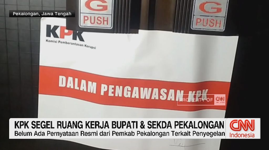VIDEO: KPK Segel Ruang Kerja Bupati dan Sekda Pekalongan