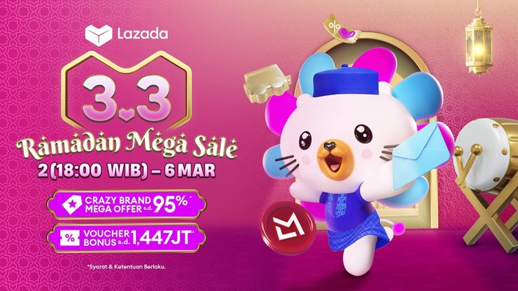 Lazada 3&period;3 Ramadan Mega Sale