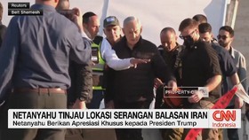 VIDEO: Netanyahu Tinjau Lokasi Serangan Balasan Iran