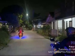 Polisi Patroli di Bogor, Sisir Titik-titik Rawan Tawuran Jelang Sahur