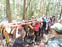 Tantangan Berat Evakuasi Bangkai Pesawat Jatuh di Krayan