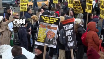 Aksi Protes Warga New York Buntut AS-Israel Serang Iran