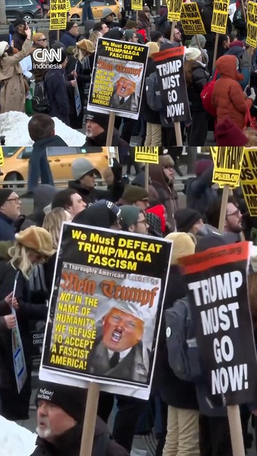 Aksi Protes Warga New York Buntut AS-Israel Serang Iran