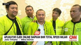 VIDEO: Aplikator Ojek Online Siapkan BHR Total Rp220 Miliar