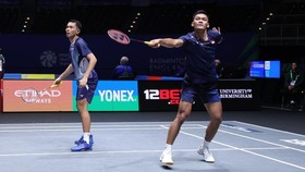 Fajar/Fikri susah payah lolos ke 16 besar Singapore Open 2026. (Arsip PBSI)