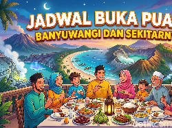 Jadwal Buka Puasa Banyuwangi dan Sekitarnya Hari Ini 4 Maret 2026