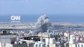 Asap Membumbung di Permukiman Beirut Akibat Serangan Israel