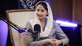 Wakil Menteri Perdagangan Dyah Roro Esti Widya Putri berpose usai mengikuti program siniar (podcast) “On the Record” bersama ANTARA di Kementerian Perdagangan, Jakarta, Rabu (4/3/2026). Siniar tersebut membahas tema komoditas pangan selama Ramadh
