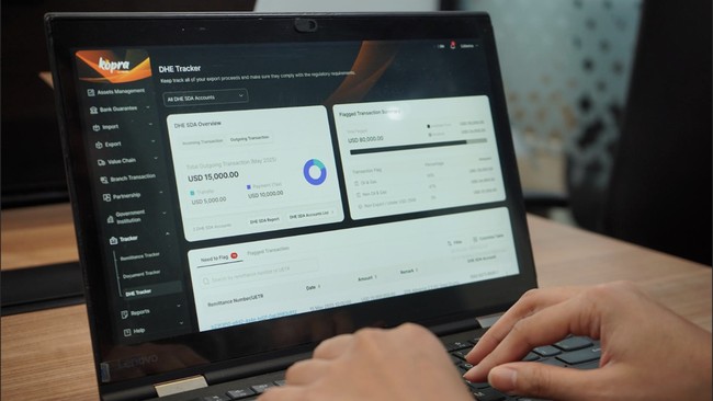 Melalui fitur DHE Tracker, pemantauan dana bisa dilakukan secara real-time, sehingga proses rekonsiliasi dan pencatatan menjadi lebih akurat, cepat, efisien.