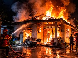 Rumah PNS di Lembata Ludes Dilalap Api gegara Obat Nyamuk Bakar