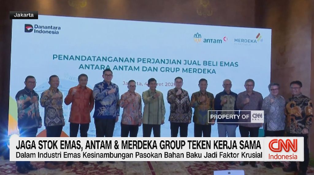 VIDEO: Jaga Stok Emas, Antam dan Merdeka Group Teken Kerja Sama