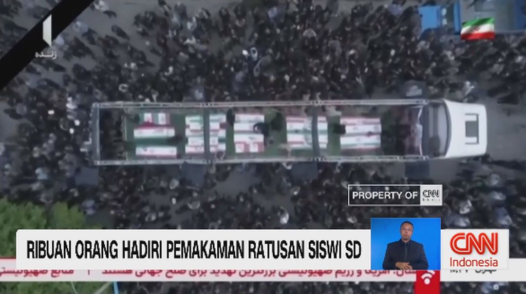 VIDEO: Ribuan Orang Hadiri Pemakaman Ratusan Siswi SD