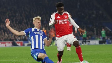 Sorotan Dunia Olahraga CNN Sport : Hasil Liga Inggris: Arsenal Tekuk Brighton 1-0, Man City Imbang