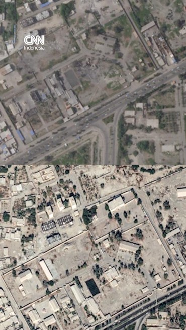 Penampakan Sekolah Iran Sebelum dan Sesudah Dibom AS-Israel