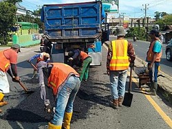 BPJN Lampung Targetkan Lubang-lubang di Jalan Nasional Beres H-10 Lebaran