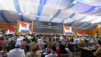 FOTO: Prabowo Bertemu Ulama Hingga Pimpinan Ormas Islam di Istana