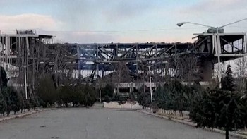 Penampakan Serangan AS-Israel Hancurkan Stadion Utama di Iran