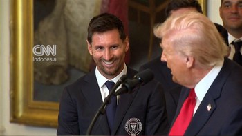 Kata-kata Trump saat Sambut Messi di Gedung Putih, Bawa-bawa Ronaldo