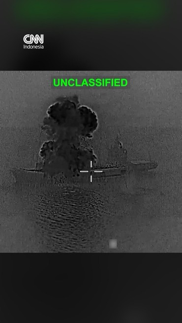 AS Rilis Video Serangan Udara Hantam Kapal Induk Drone Milik Iran