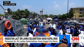 VIDEO: Detik-detik Angkatan Laut Sri Lanka Selamatkan Awak Kapal Iran