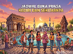 Jadwal Buka Puasa Kediri dan Sekitarnya Hari Ini 8 Maret 2026