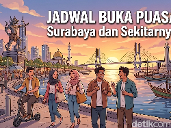 Jadwal Buka Puasa Surabaya dan Sekitarnya Hari Ini 8 Maret 2026