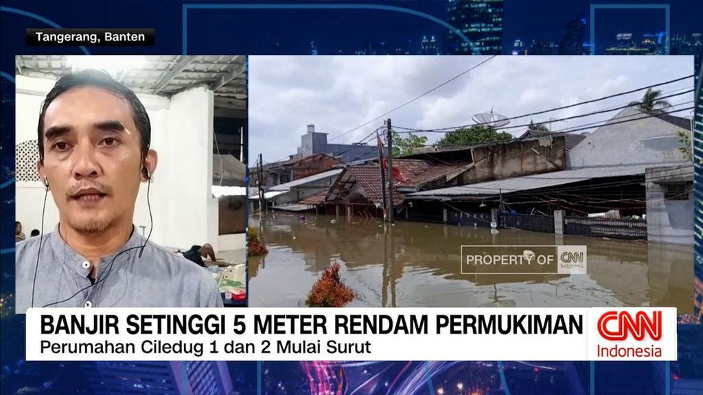 VIDEO: Banjir Hingga 5 Meter Rendam Ratusan Rumah di Tangerang